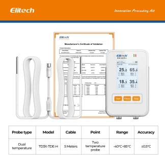 RCW-360 PLUS DOBLE SONDA TEMPERATURA DATA LOGGER